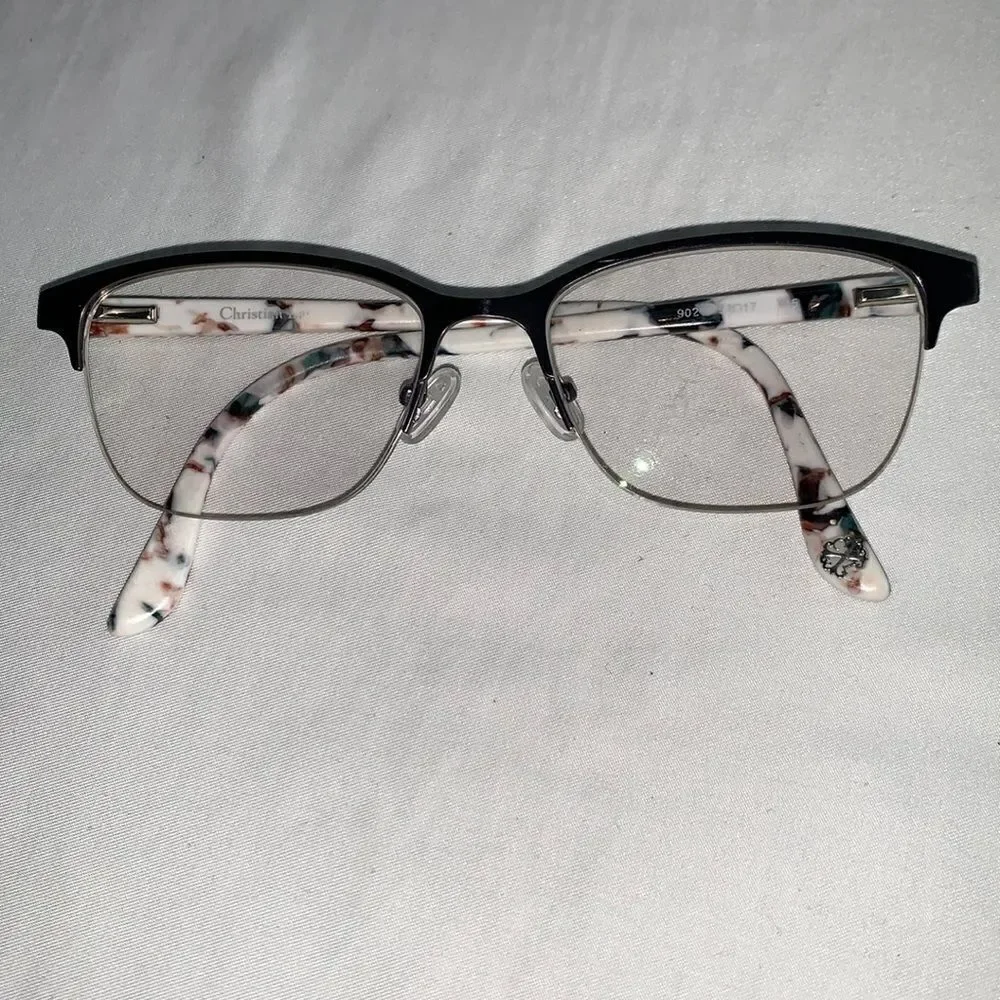 Christian Lacroix Eyeglasses Frames 901 Cat Eye Half Rim 53-17-145